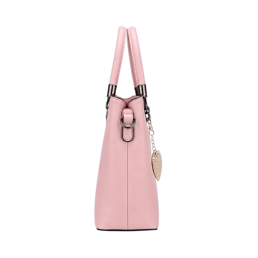 Mbela Verona Pink Leather Handbag for Modern Women Everyday