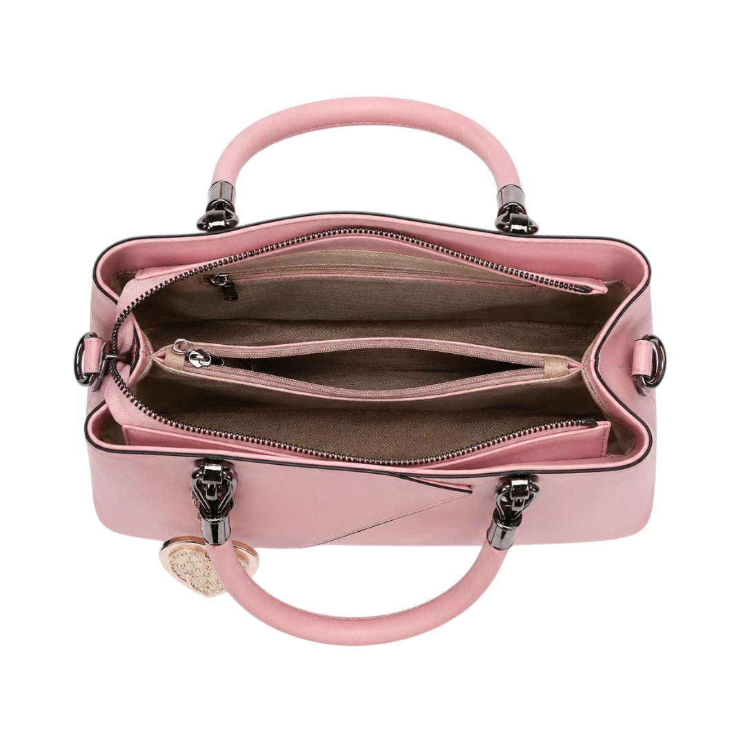 Mbela Verona Pink Leather Handbag for Modern Women Everyday